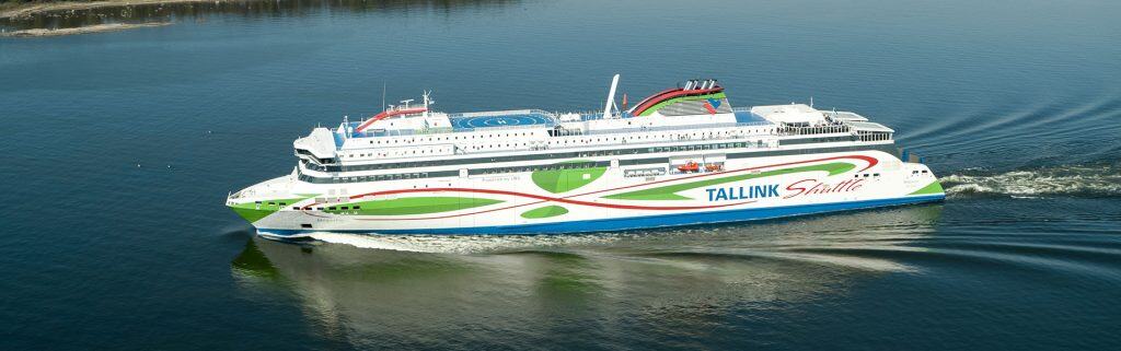 Cruiseferry Tallink Megastar op weg van Tallinn naar Helsinki