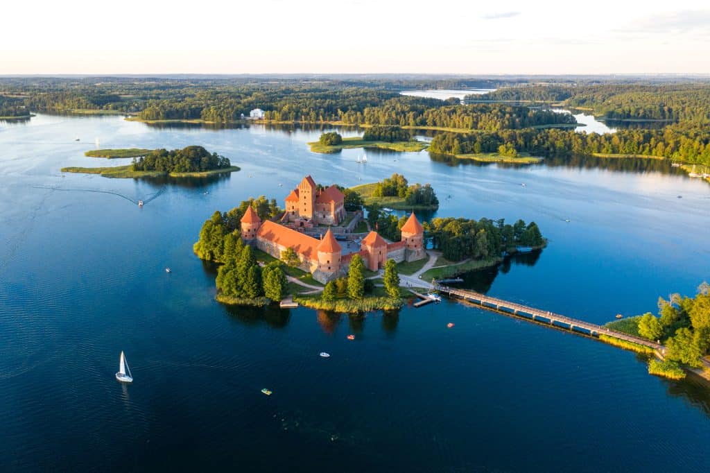 Waterslot Trakai in Litouwen, onderdeel van onze rondreis Baltische Staten