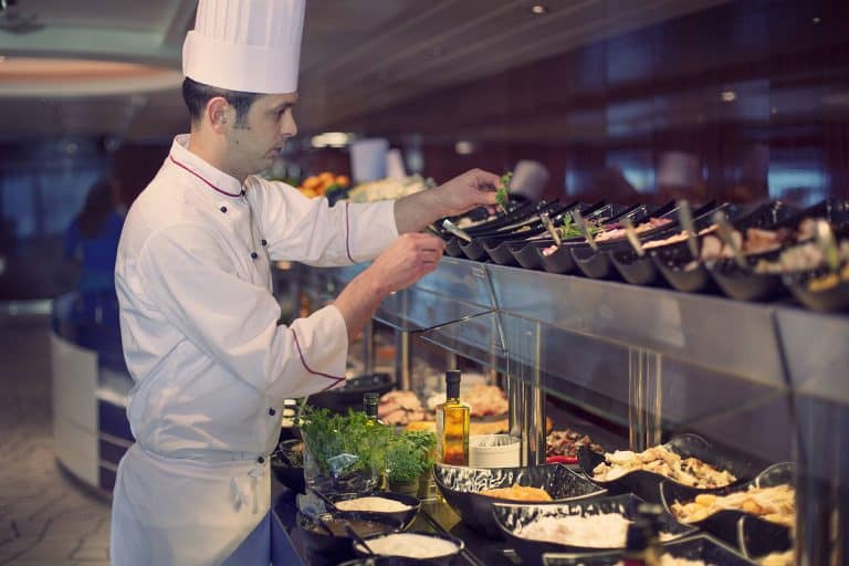 Buffet aan boord van de MS Bergensfjord